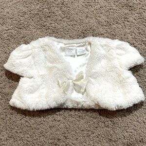 Beautiful Shaw for baby to pair with her holiday dress.